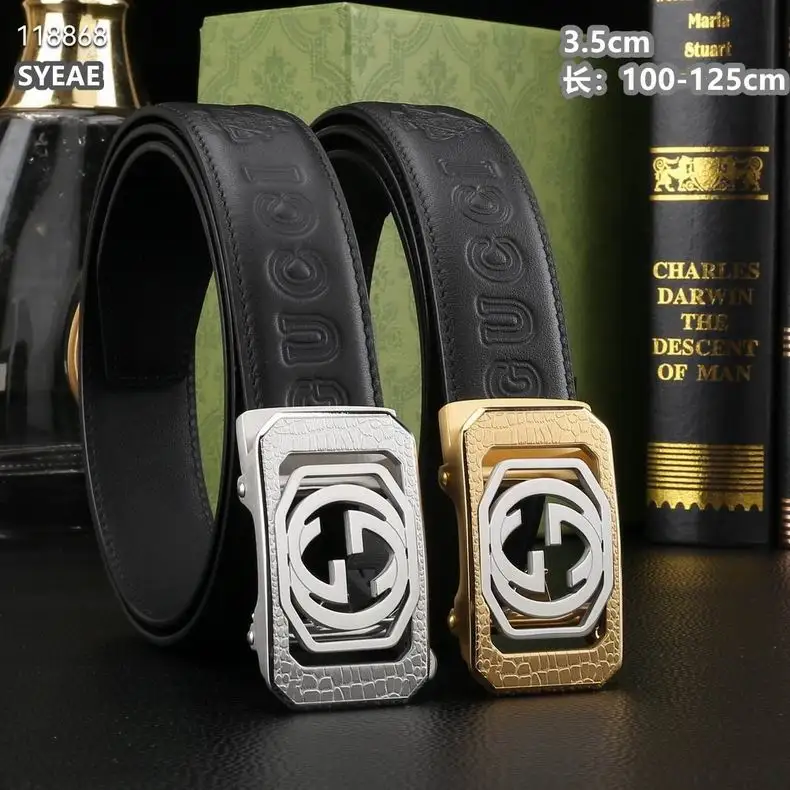 Gucci belt自动带 35mmX100-125cm 8L02